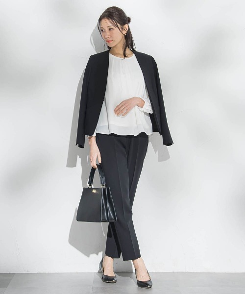 LAUTREAMONT(ロートレアモン)の「【WEB限定】こっそり暖かシフォンブラウス(シャツ/ブラウス・レディース・オフホワイト/ライトブルー/ベージュ・9号)」の22枚目の写真