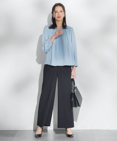 LAUTREAMONT(ロートレアモン)の「【WEB限定】こっそり暖かシフォンブラウス(シャツ/ブラウス・レディース・オフホワイト/ライトブルー/ベージュ・9号)」の13枚目の写真