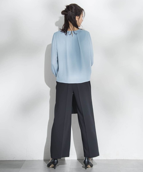 LAUTREAMONT(ロートレアモン)の「【WEB限定】こっそり暖かシフォンブラウス(シャツ/ブラウス・レディース・オフホワイト/ライトブルー/ベージュ・9号)」の15枚目の写真