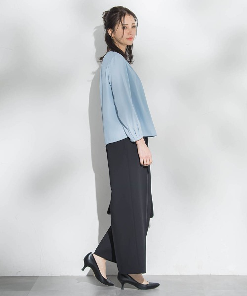 LAUTREAMONT(ロートレアモン)の「【WEB限定】こっそり暖かシフォンブラウス(シャツ/ブラウス・レディース・オフホワイト/ライトブルー/ベージュ・9号)」の16枚目の写真