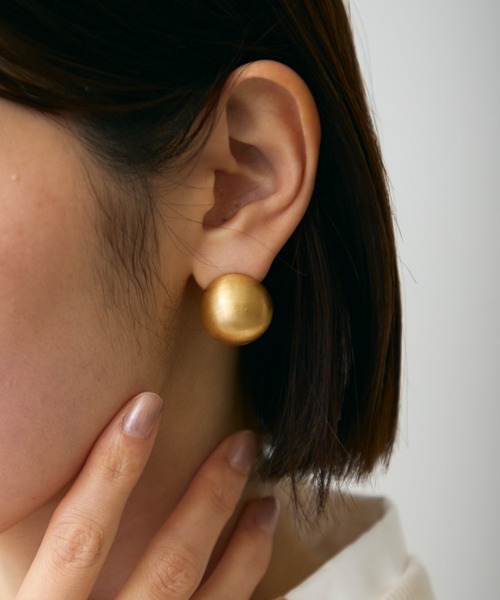 Trish（トリッシュ）の「マットサークルピアス（ピアス（両耳用）・レディース・シルバー/ゴールド・FREE）」の15枚目の写真