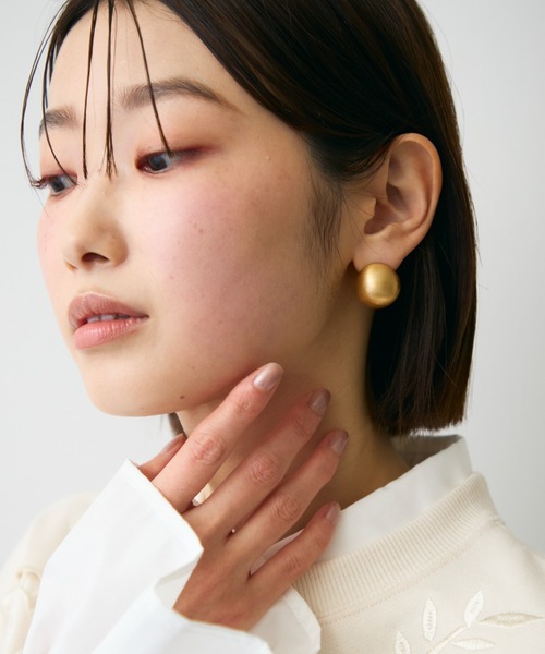 Trish（トリッシュ）の「マットサークルピアス（ピアス（両耳用）・レディース・シルバー/ゴールド・FREE）」の16枚目の写真