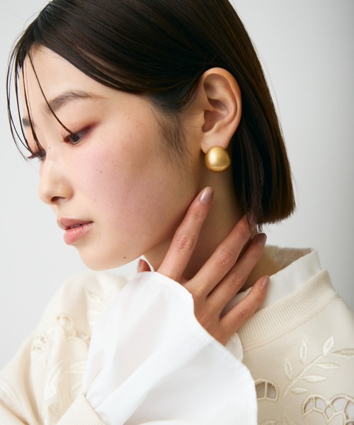 Trish（トリッシュ）の「マットサークルピアス（ピアス（両耳用）・レディース・シルバー/ゴールド・FREE）」の17枚目の写真