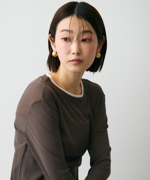 Trish（トリッシュ）の「マットサークルピアス（ピアス（両耳用）・レディース・シルバー/ゴールド・FREE）」の9枚目の写真