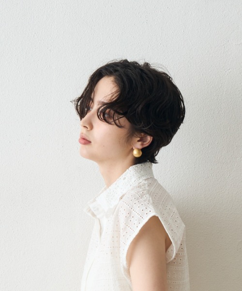 Trish(トリッシュ)の「マットサークルピアス(ピアス(両耳用)・レディース・シルバー/ゴールド・FREE)」の19枚目の写真