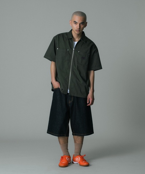 XLARGE(エクストララージ)の「OG DENIM SHORT PANTS(デニムパンツ・メンズ・グリーン/ライトインディゴブルー/ブラック・32inch/30inch/34inch/36inch)」の7枚目の写真
