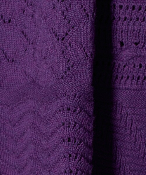 UNITED ARROWS & SONS（ユナイテッドアローズアンドサンズ）の「＜SandWaterr＞ PL SS/ショートスリーブニット（ニット/セーター・メンズ・パープル/ブラック・2/1）」の11枚目の写真