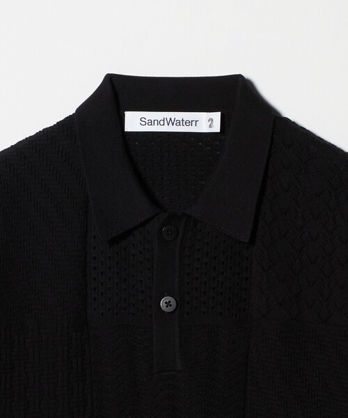 UNITED ARROWS & SONS（ユナイテッドアローズアンドサンズ）の「＜SandWaterr＞ PL SS/ショートスリーブニット（ニット/セーター・メンズ・パープル/ブラック・2/1）」の12枚目の写真