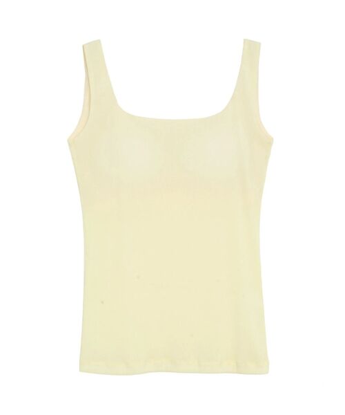 ELENDEEK（エレンディーク）の「フロッキーチュールパッドタンク（タンクトップ・レディース・ブラック/イエロー/ベージュ・FREE）」の6枚目の写真