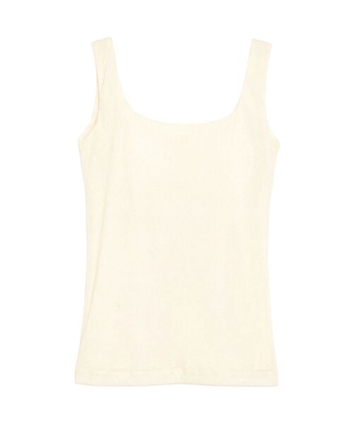 ELENDEEK（エレンディーク）の「フロッキーチュールパッドタンク（タンクトップ・レディース・ブラック/イエロー/ベージュ・FREE）」の5枚目の写真