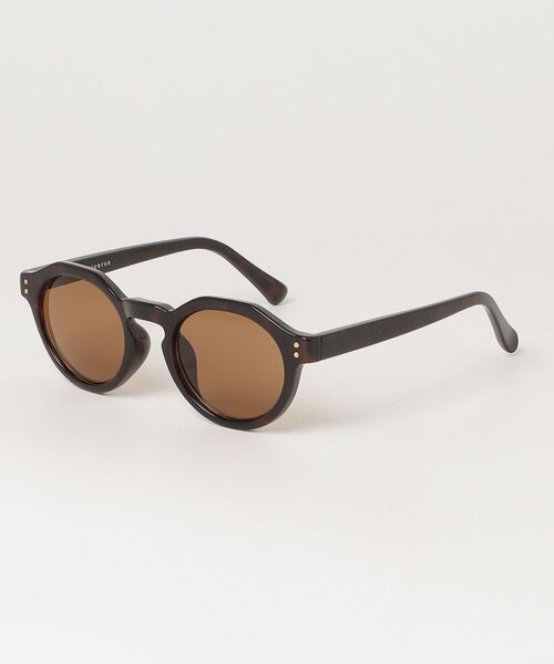 NANO universe（ナノユニバース）の「アイウエア サングラス/クラウンパント型 セルフレーム（サングラス・メンズ・グレー/ブラック/ブラウン・F）」の3枚目の写真