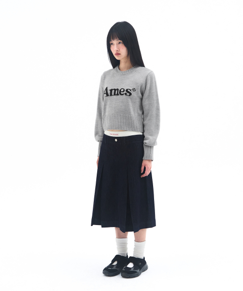 AMESWORLDWIDE(アメスワールドワイド)の「BASIC PULLOVER KNIT GREY(ニット/セーター・メンズ・その他・MEDIUM/LARGE/SMALL)」の8枚目の写真