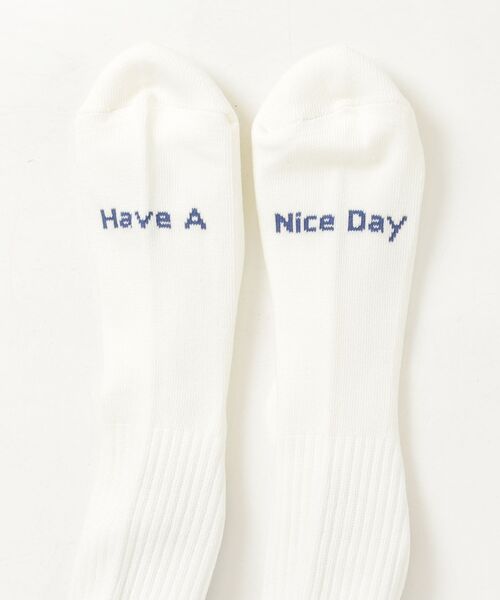 BEAVER（ビーバー）の「ROSTER SOX/ロスターソックス  HOME RUN SOCKS メンズ レディース（ソックス/靴下・メンズ・ベージュ/ホワイト・1/2）」の3枚目の写真