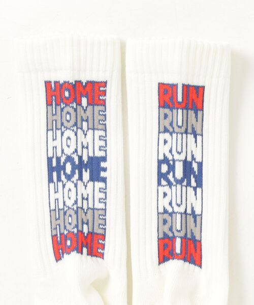 BEAVER（ビーバー）の「ROSTER SOX/ロスターソックス  HOME RUN SOCKS メンズ レディース（ソックス/靴下・メンズ・ベージュ/ホワイト・1/2）」の4枚目の写真