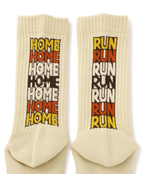 ROSTER SOX(ロスターソックス)の「ROSTER SOX/ロスターソックス HOME RUN SOCKS メンズ レディース(ソックス/靴下・メンズ・ベージュ/ホワイト・1/2)」の4枚目の写真