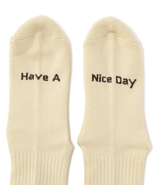 ROSTER SOX(ロスターソックス)の「ROSTER SOX/ロスターソックス HOME RUN SOCKS メンズ レディース(ソックス/靴下・メンズ・ベージュ/ホワイト・1/2)」の3枚目の写真