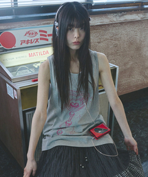 MIHEV（ミヘブ）の「ラブリーマジックワンドオーバーサイズノースリーブメランジ（Tシャツ/カットソー）」