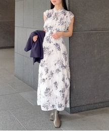 SNIDEL | 【販路限定サイズあり】Sustainableプリーツプリントワンピース(ワンピース)