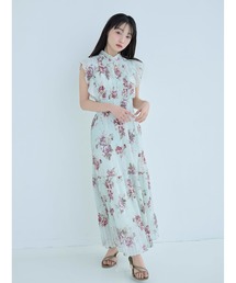 SNIDEL | 【販路限定サイズあり】Sustainableプリーツプリントワンピース(ワンピース)