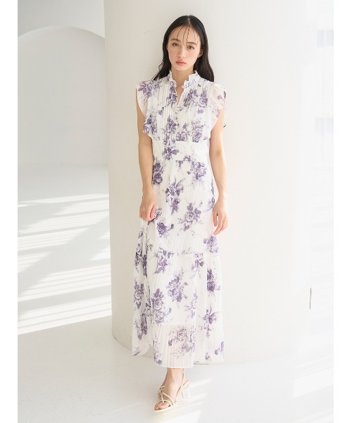 SNIDEL（スナイデル）の「【販路限定サイズあり】Sustainableプリーツプリントワンピース（ワンピース・レディース・ミント/ホワイト/ライトピンク/ダークネイビー・1/00/2/0）」の11枚目の写真