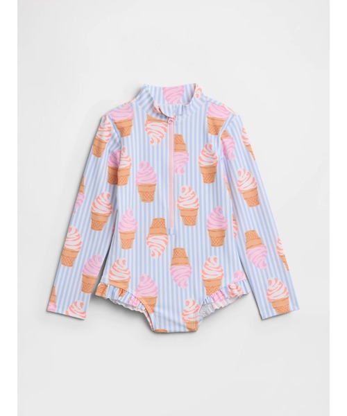 GAP(ギャップ)の「babyGap ワンピース 水着ラッシュガード(ラッシュガード・キッズ・マルチ・70cm/80cm/90cm/95cm/100cm/105cm/110cm)」の1枚目の写真