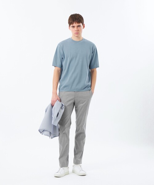 MACKINTOSH PHILOSOPHY(マッキントッシュ フィロソフィー)の「セーターマシンカノコ クルーネックTシャツ(Tシャツ/カットソー・メンズ・グレー系その他/ネイビー/ブルー/パープル系その他4・40/42/38)」の6枚目の写真