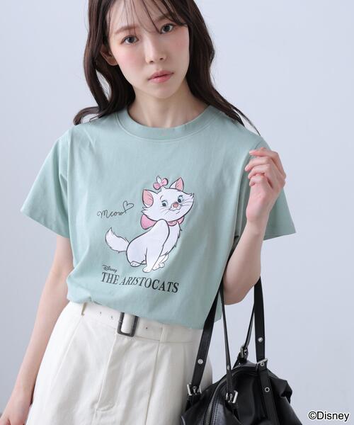 FREE'S MART(フリーズマート)の「◆【Disney】別注ミニーマウス&マリーTシャツ(Tシャツ/カットソー・レディース・レッド/ホワイト系その他/ホワイト/ライトグリーン・FREE)」の1枚目の写真