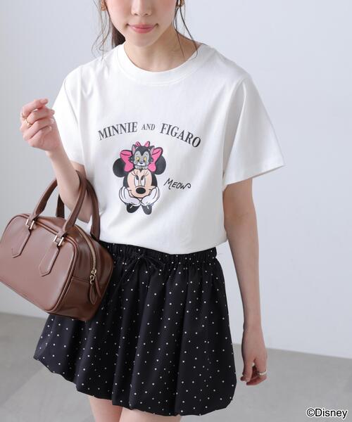 FREE'S MART(フリーズマート)の「◆【Disney】別注ミニーマウス&マリーTシャツ(Tシャツ/カットソー・レディース・レッド/ホワイト系その他/ホワイト/ライトグリーン・FREE)」の6枚目の写真