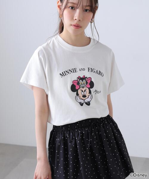 FREE'S MART(フリーズマート)の「◆【Disney】別注ミニーマウス&マリーTシャツ(Tシャツ/カットソー・レディース・レッド/ホワイト系その他/ホワイト/ライトグリーン・FREE)」の8枚目の写真