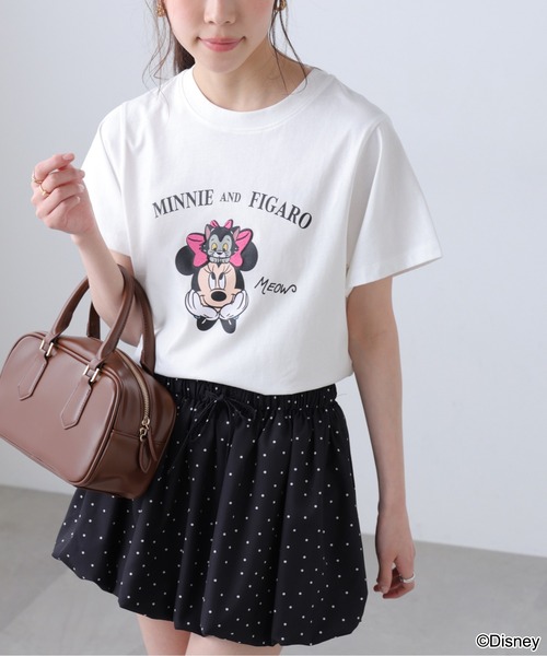 ◇【Disney】別注ミニーマウス＆マリーTシャツ（Tシャツ/カットソー 