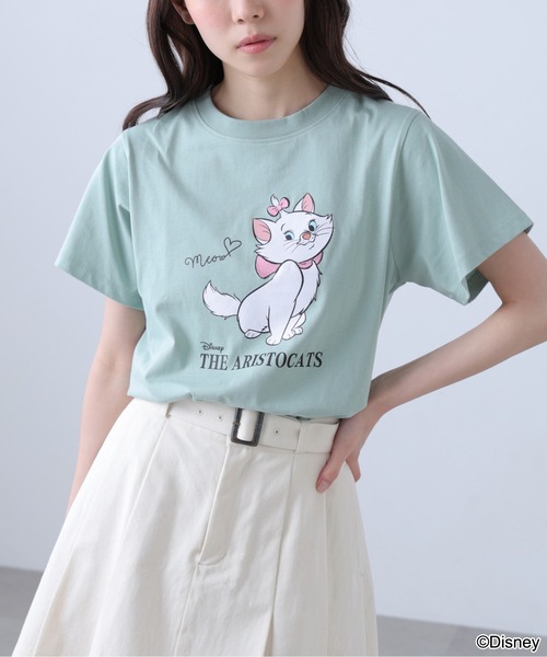 ◇【Disney】別注ミニーマウス＆マリーTシャツ（Tシャツ/カットソー 