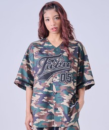 FUBU フブ ブランド Patch Baseball Shirts/パッチ付きベースボールシャツ