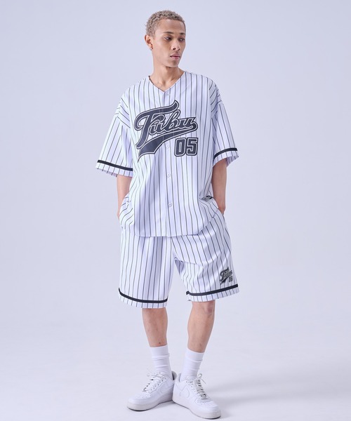 FUBU( フブ)の「FUBU フブ ブランド Patch Baseball Shirts/パッチ付きベースボールシャツ(シャツ/ブラウス・メンズ・カモフラージュ/ホワイト/ブラック・XXL/XL/L/M)」の14枚目の写真