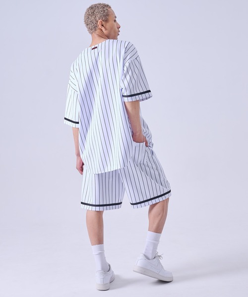 FUBU( フブ)の「FUBU フブ ブランド Patch Baseball Shirts/パッチ付きベースボールシャツ(シャツ/ブラウス・メンズ・カモフラージュ/ホワイト/ブラック・XXL/XL/L/M)」の15枚目の写真