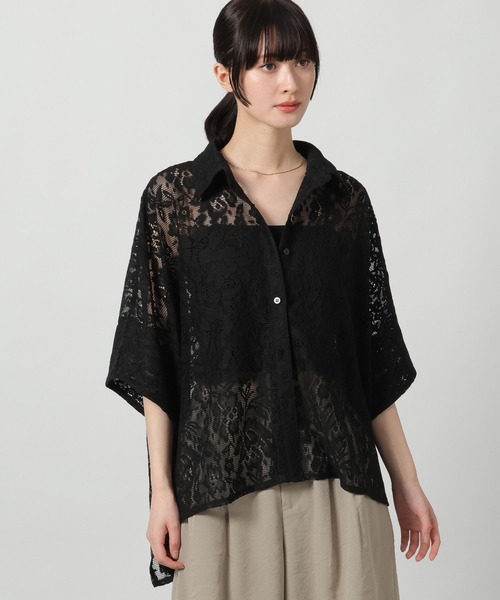 LAKOLE(ラコレ)の「レースポンチョシャツ / 663220(シャツ/ブラウス・レディース・アイボリー/ブラック/ライトブルー・FREE)」の22枚目の写真