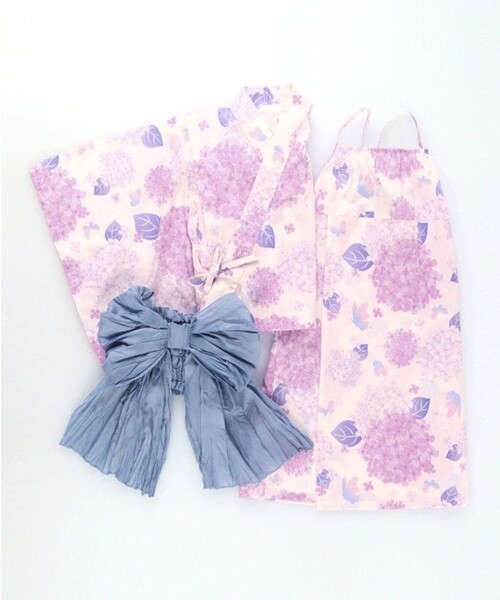 BRANSHES（ブランシェス）の「【WEB限定】2WAYセパレート浴衣（浴衣・キッズ・ピンク/アイボリー/ネイビー/レッド・L/XL/M）」の5枚目の写真