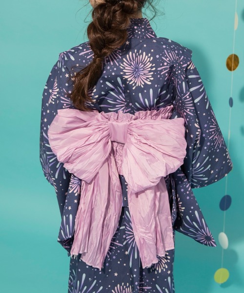 BRANSHES（ブランシェス）の「【WEB限定】2WAYセパレート浴衣（浴衣・キッズ・ピンク/アイボリー/ネイビー/レッド・L/XL/M）」の18枚目の写真