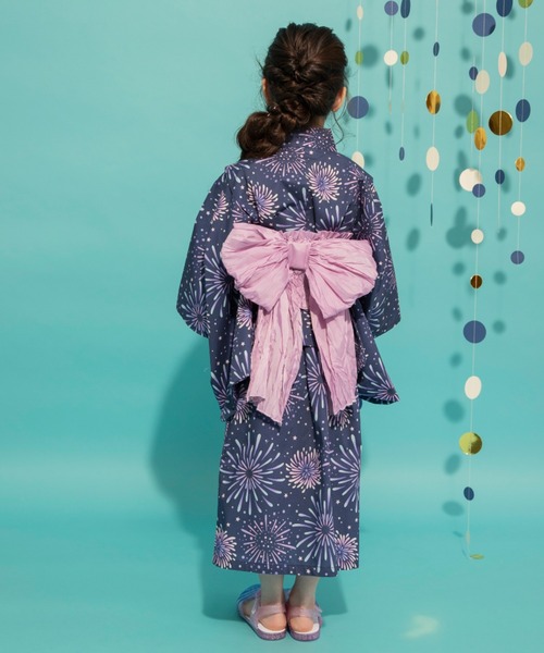 BRANSHES（ブランシェス）の「【WEB限定】2WAYセパレート浴衣（浴衣・キッズ・ピンク/アイボリー/ネイビー/レッド・L/XL/M）」の17枚目の写真