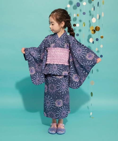 BRANSHES（ブランシェス）の「【WEB限定】2WAYセパレート浴衣（浴衣・キッズ・ピンク/アイボリー/ネイビー/レッド・L/XL/M）」の16枚目の写真