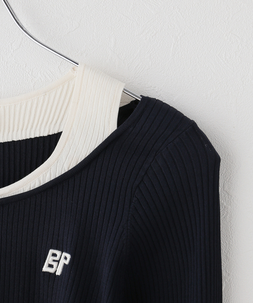 IENA LA BOUCLE(イエナラブークル)の「BAUM UND PFERDGARTEN バウム ウンド ヘルガーデン CLARY 24770(ニット/セーター・レディース・ネイビー・FREE)」の6枚目の写真