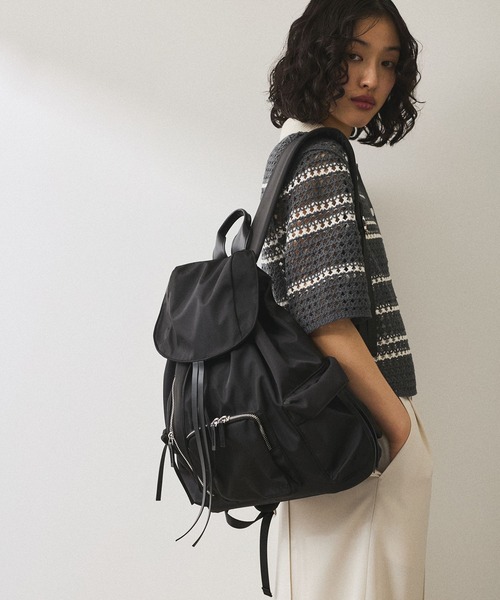 ADAM ET ROPE'（アダムエロペ）の「【WEB限定】フラップポケットリュックサック（バックパック/リュック・レディース・ブラック・FREE）」の19枚目の写真