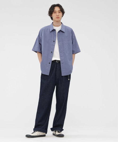 MHL.（エムエイチエル）の「COTTON RAMIE POPLIN（シャツ/ブラウス・メンズ・ブルー/オレンジ/ホワイト・SMALL/MEDIUM/LARGE）」の7枚目の写真