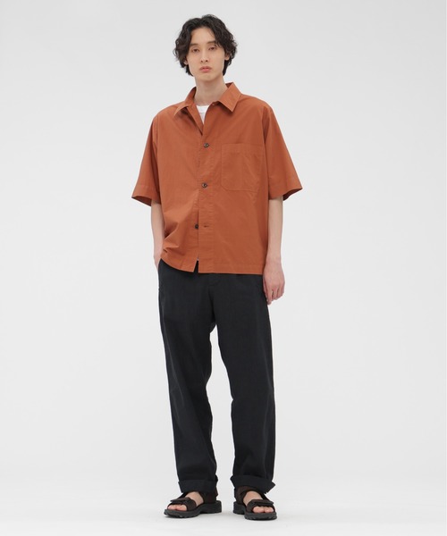 MHL.（エムエイチエル）の「COTTON RAMIE POPLIN（シャツ/ブラウス・メンズ・ブルー/オレンジ/ホワイト・SMALL/MEDIUM/LARGE）」の10枚目の写真