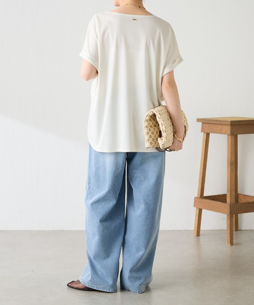 COLLAGE GALLARDAGALANTE（コラージュガリャルダガランテ）の「Q.anos/ライトオンスタックデニム（デニムパンツ・レディース・インディゴブルー/ブルー・FREE）」の7枚目の写真