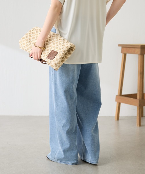 COLLAGE GALLARDAGALANTE（コラージュガリャルダガランテ）の「Q.anos/ライトオンスタックデニム（デニムパンツ・レディース・インディゴブルー/ブルー・FREE）」の10枚目の写真