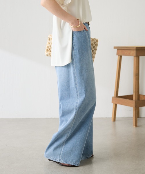 COLLAGE GALLARDAGALANTE（コラージュガリャルダガランテ）の「Q.anos/ライトオンスタックデニム（デニムパンツ・レディース・インディゴブルー/ブルー・FREE）」の11枚目の写真