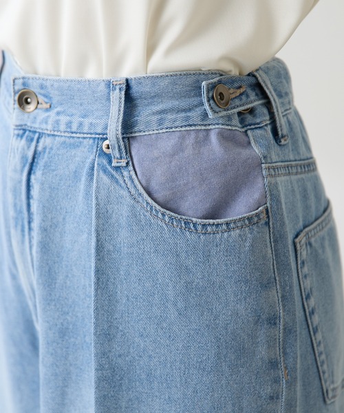 COLLAGE GALLARDAGALANTE（コラージュガリャルダガランテ）の「Q.anos/ライトオンスタックデニム（デニムパンツ・レディース・インディゴブルー/ブルー・FREE）」の21枚目の写真