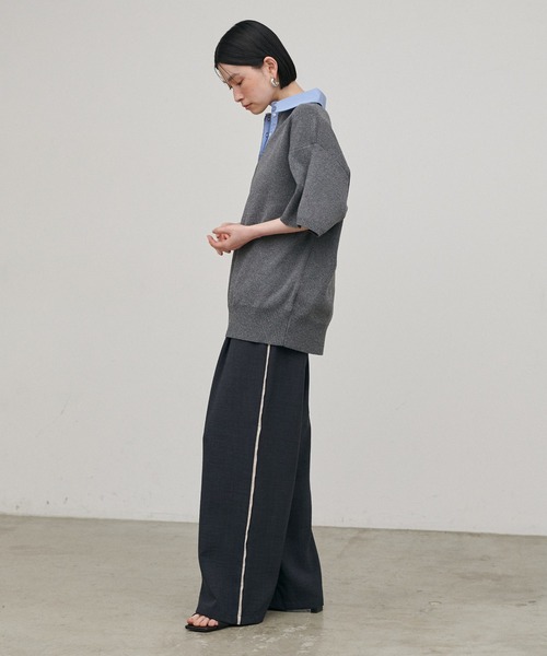 LARUTA（ラルータ）の「【LARUTA】［Web限定］タンブラーオックスラインパンツ（スラックス・レディース・グレイッシュベージュ/チャコールグレー・MEDIUM）」の9枚目の写真