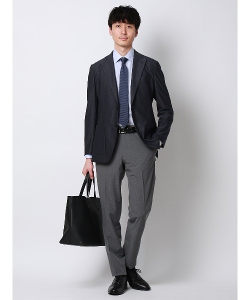 SUIT SQUARE(スーツスクエア)の「涼しい最高ニットジャケット/ウォッシャブル/ストレッチ/メッシュジャージー/織柄/CH28(テーラードジャケット・メンズ・ブルー/ベージュ/ネイビー・S/WIDE L/WIDE M/LL/L/M/SS/WIDE LL)」の22枚目の写真