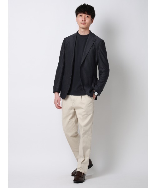 SUIT SQUARE(スーツスクエア)の「涼しい最高ニットジャケット/ウォッシャブル/ストレッチ/メッシュジャージー/織柄/CH28(テーラードジャケット・メンズ・ブルー/ベージュ/ネイビー・S/WIDE L/WIDE M/LL/L/M/SS/WIDE LL)」の21枚目の写真